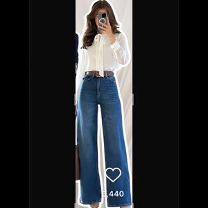 H&M Instagram Viral High Waist Wide Leg Jeans